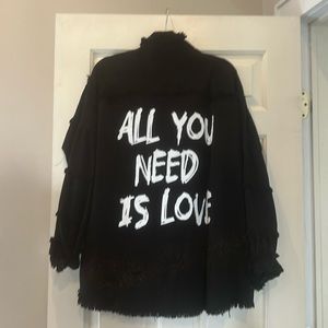 Elan black jacket, size m,